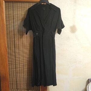 Banana Republic Black XSP Petite  Sedona Dress Linen